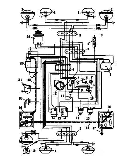 Circuito elettrico del trattore