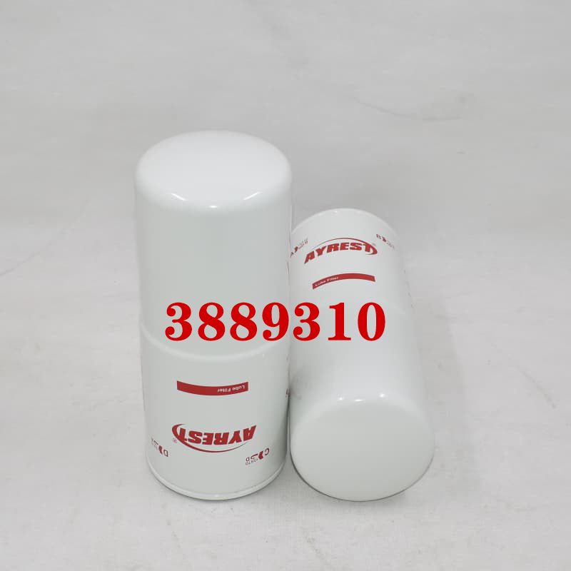 Cummins 3889310 Oil Filter with cross-section diagram