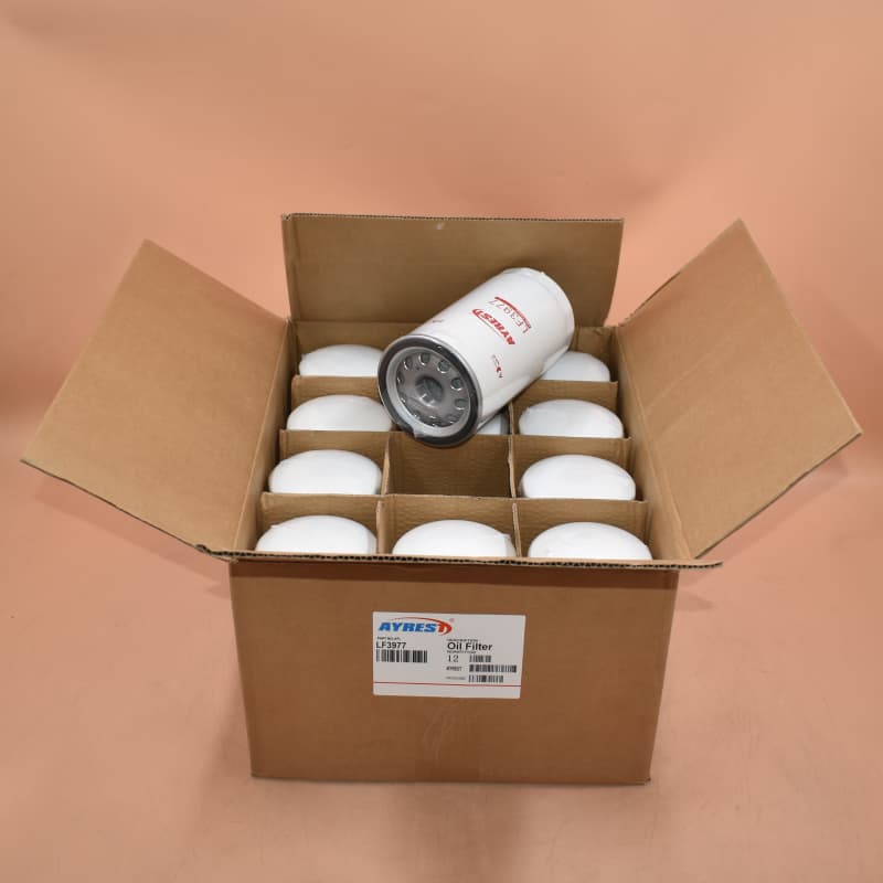 LF3977 Heavy Duty Oil Filter Isolated on white background