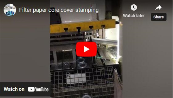Stampaggio del coperchio dell'anima in carta da filtro